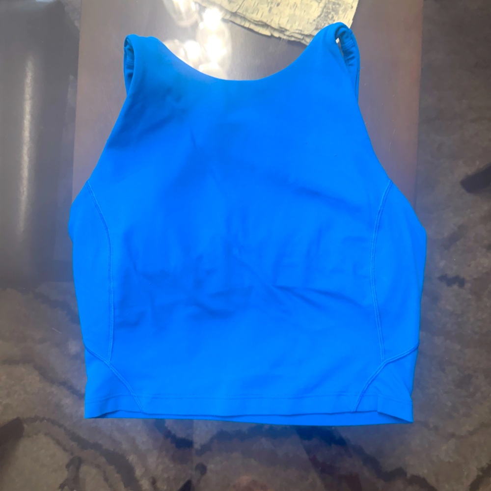 LULULEMON Vibrant Blue Sleeveless Crop Tank